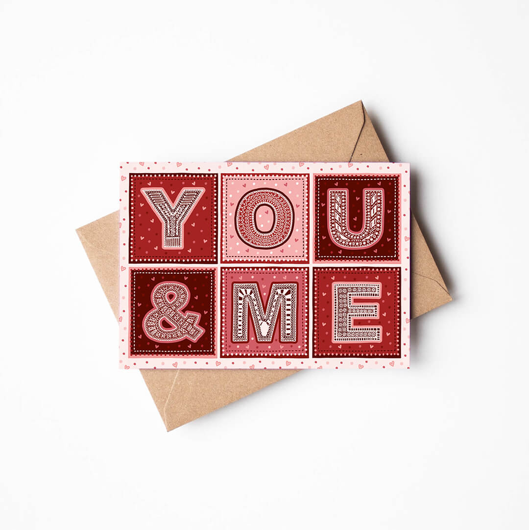 You & Me Valentine's Day Card For Boyfriend